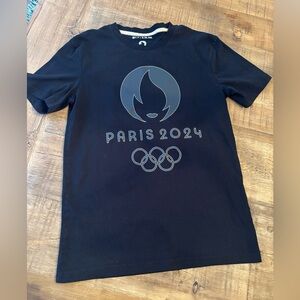 2024 Summer Olympics Official T-Shirt. Adult Sz- XS Black EUC